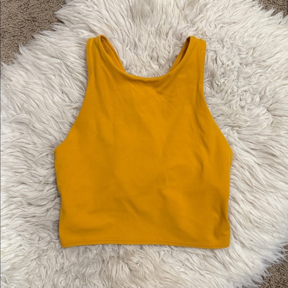 Athleta Conscious Crop Bra A-C in Abyssian yellow size XS - Picture 3 of 6